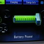 One of the screens for the energy status display system. Legend shows the energy source (battery power, regenerative braking, engine power, or battery and engine); cutsie animation in the graphic shows same.